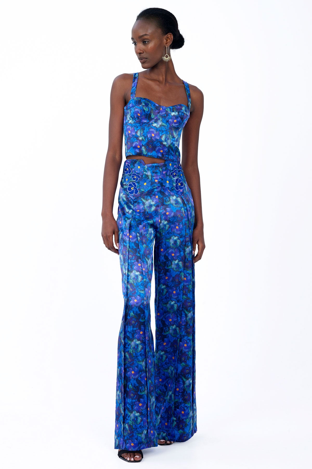 Silk Embroidered Trousers