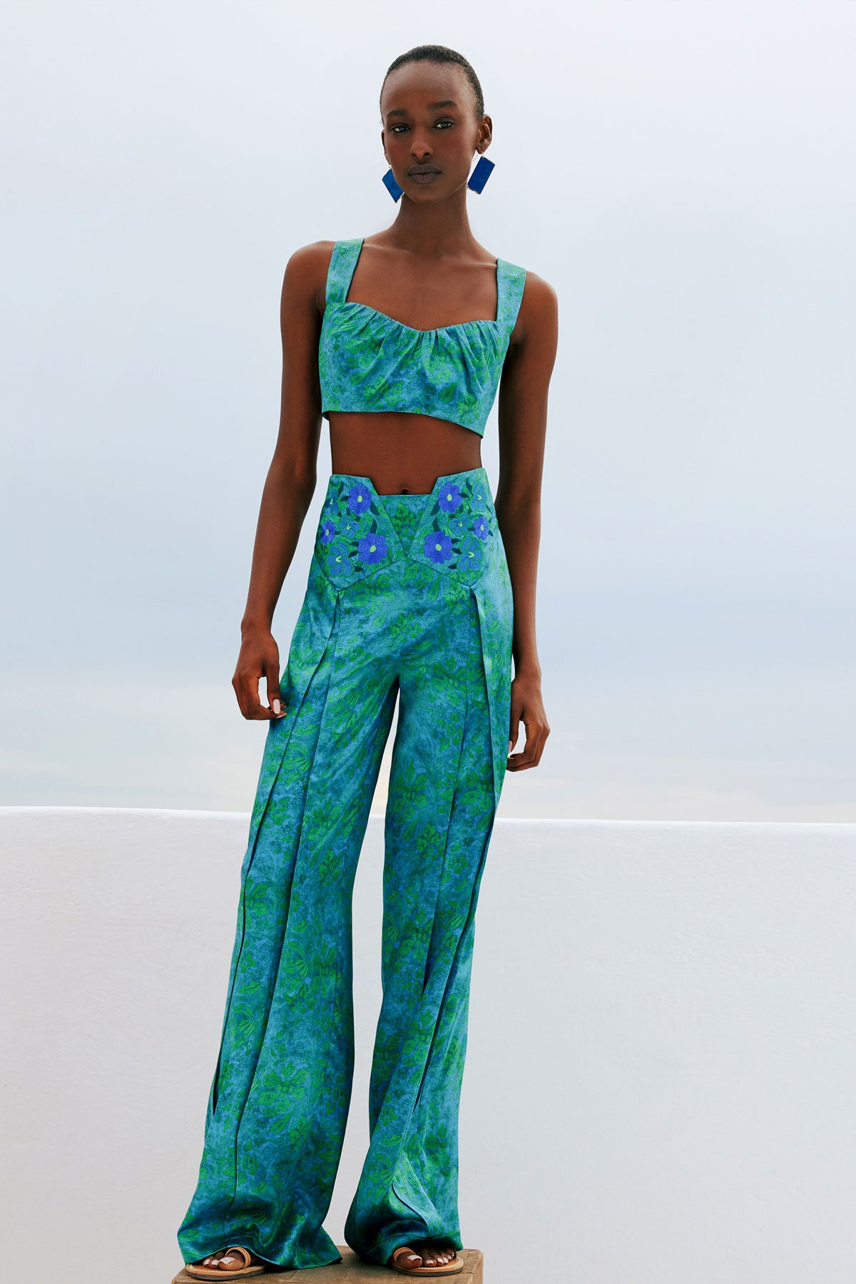 Silk Embroidered Trousers