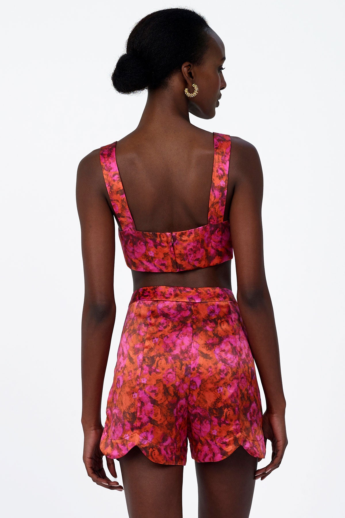 Silk High Waisted Shorts