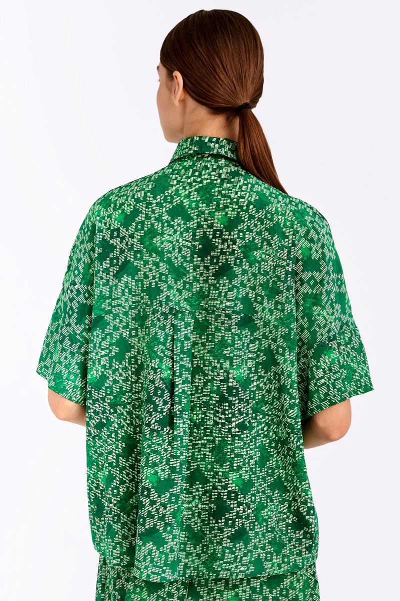 Silk Short Sleeved Shirt