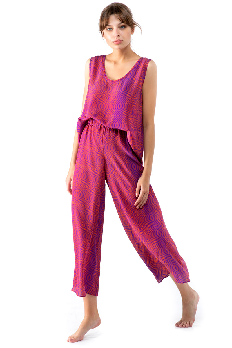 Elasticated Waist Crop Pants