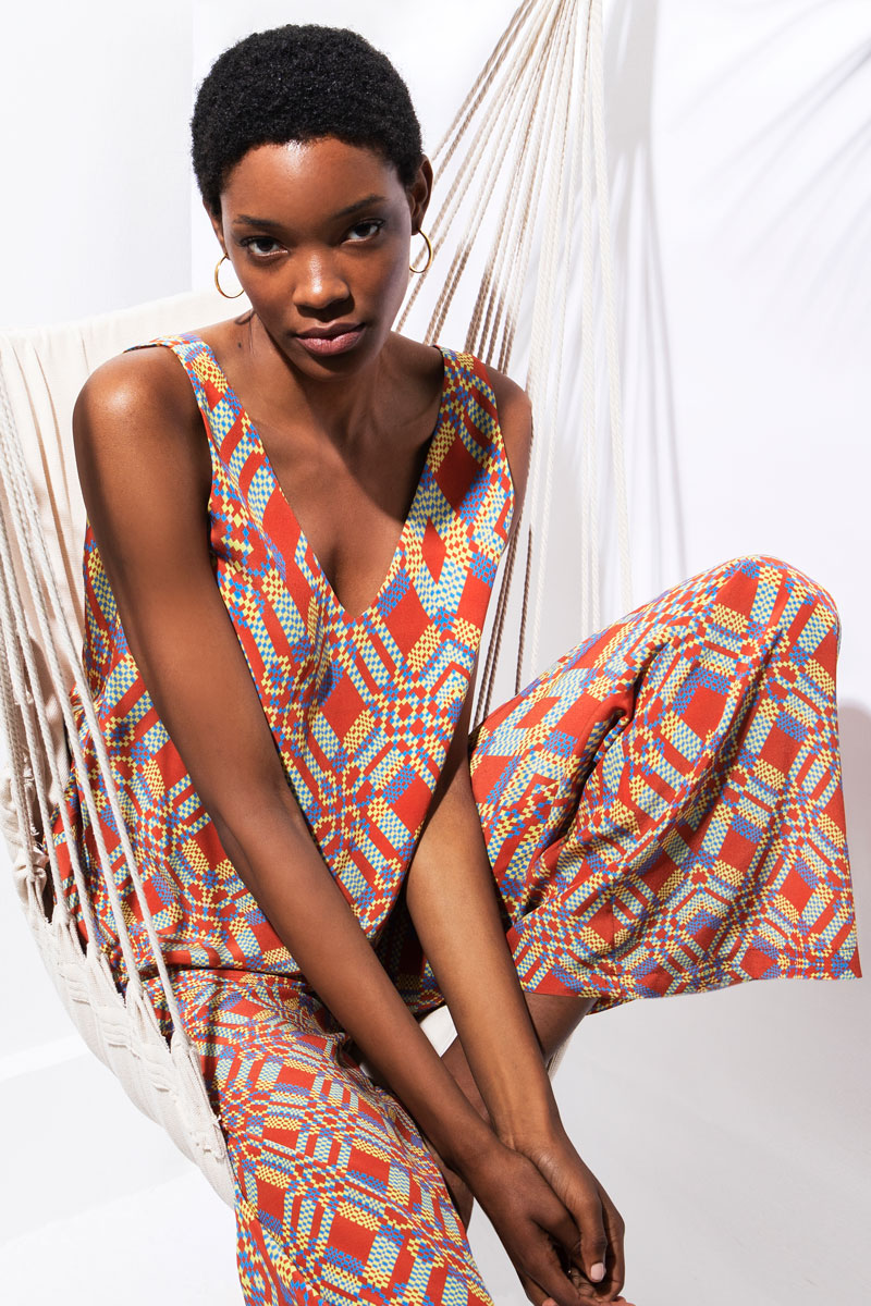 Silk Wide Leg Trousers