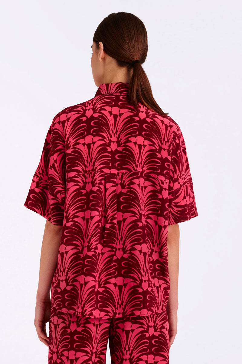 Silk Short Sleeved Shirt