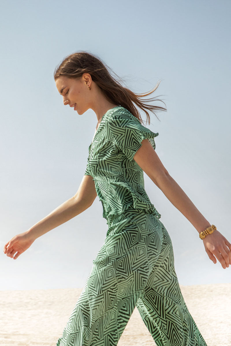 Short-Sleeved Crop Top