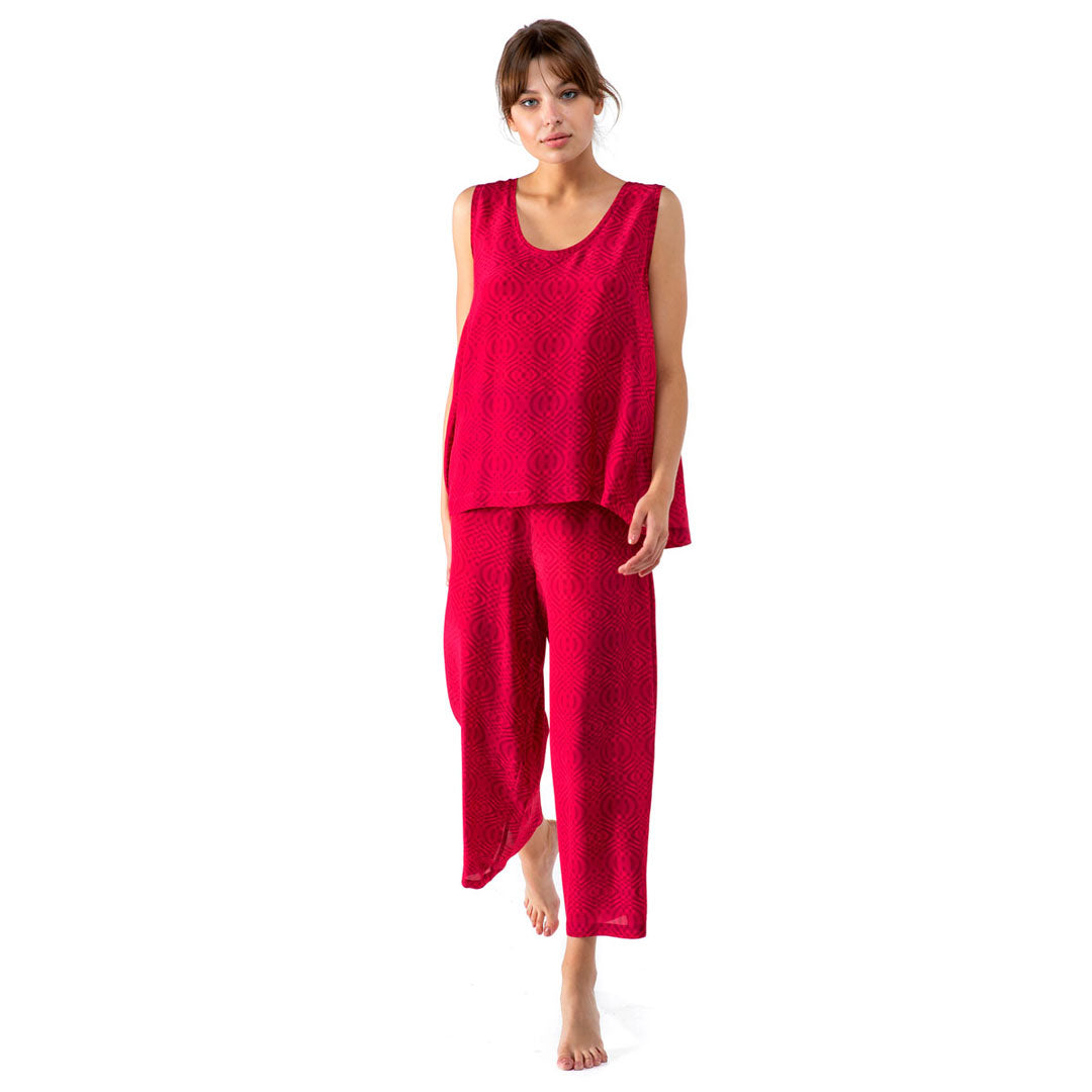 Elasticated Waist Crop Pants