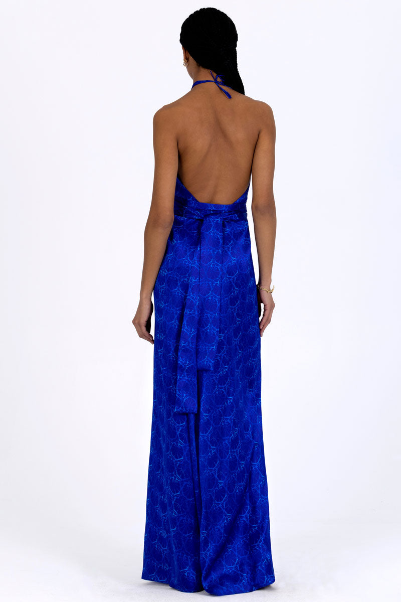 Crossover Halterneck Dress