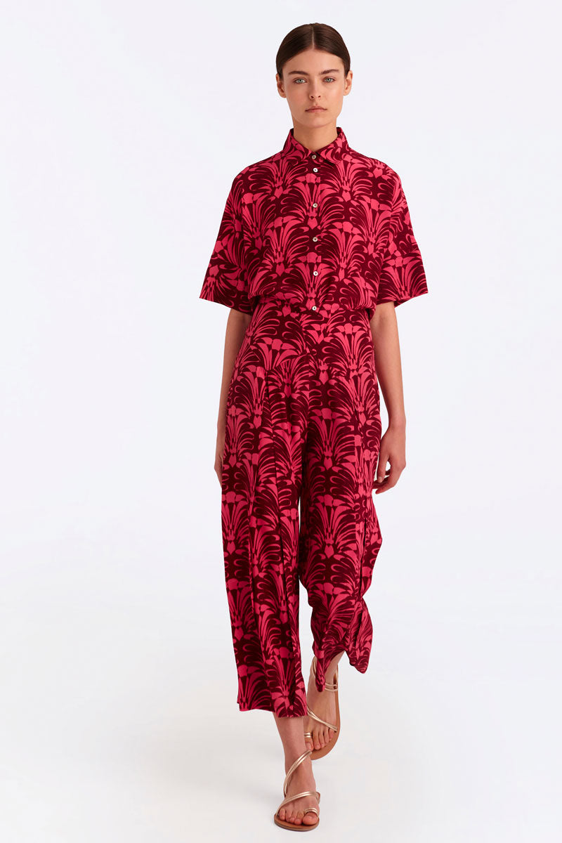 Silk Short Sleeved Shirt