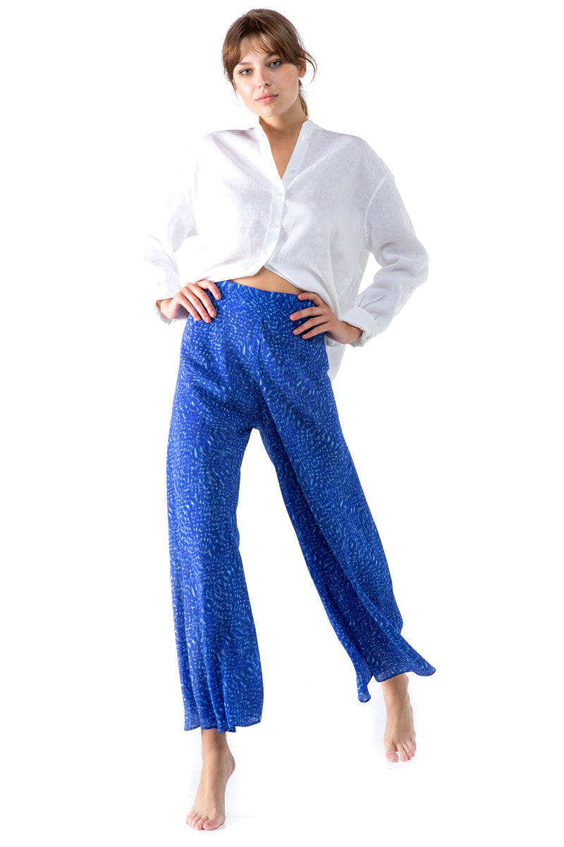 Collarless Linen Shirt