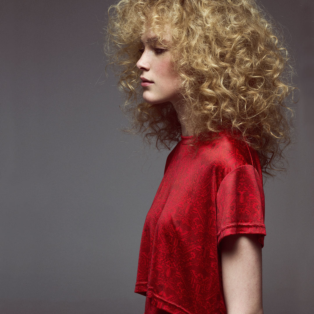 Silk Jersey Crop T-shirt