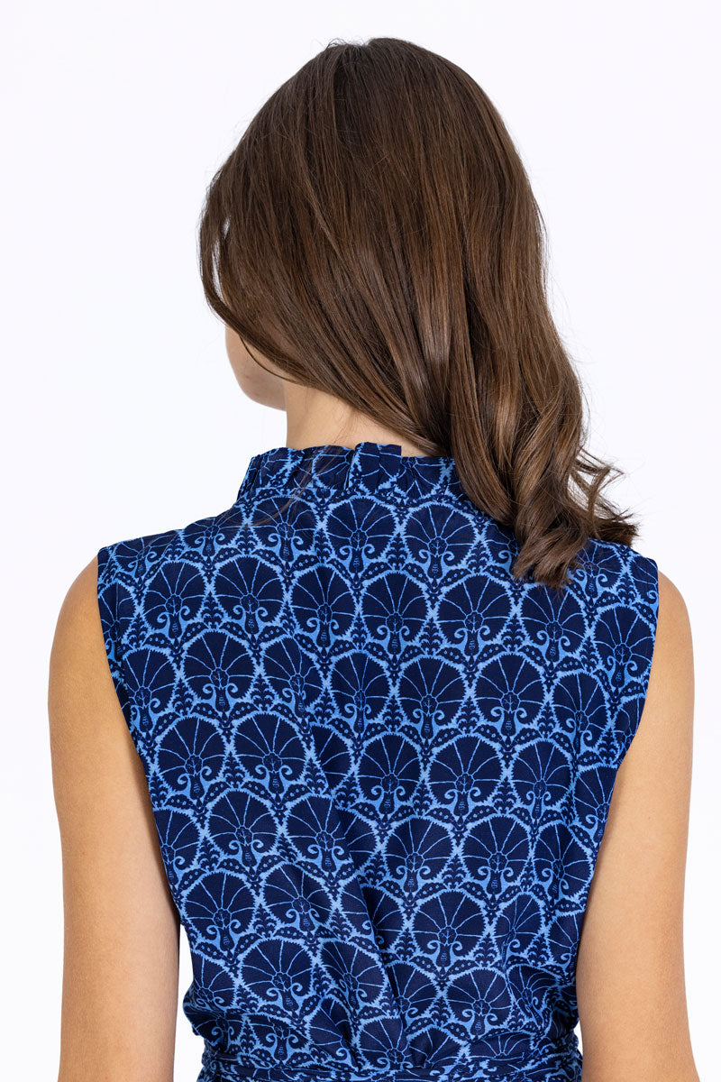 Silk Frilled Wrap Dress