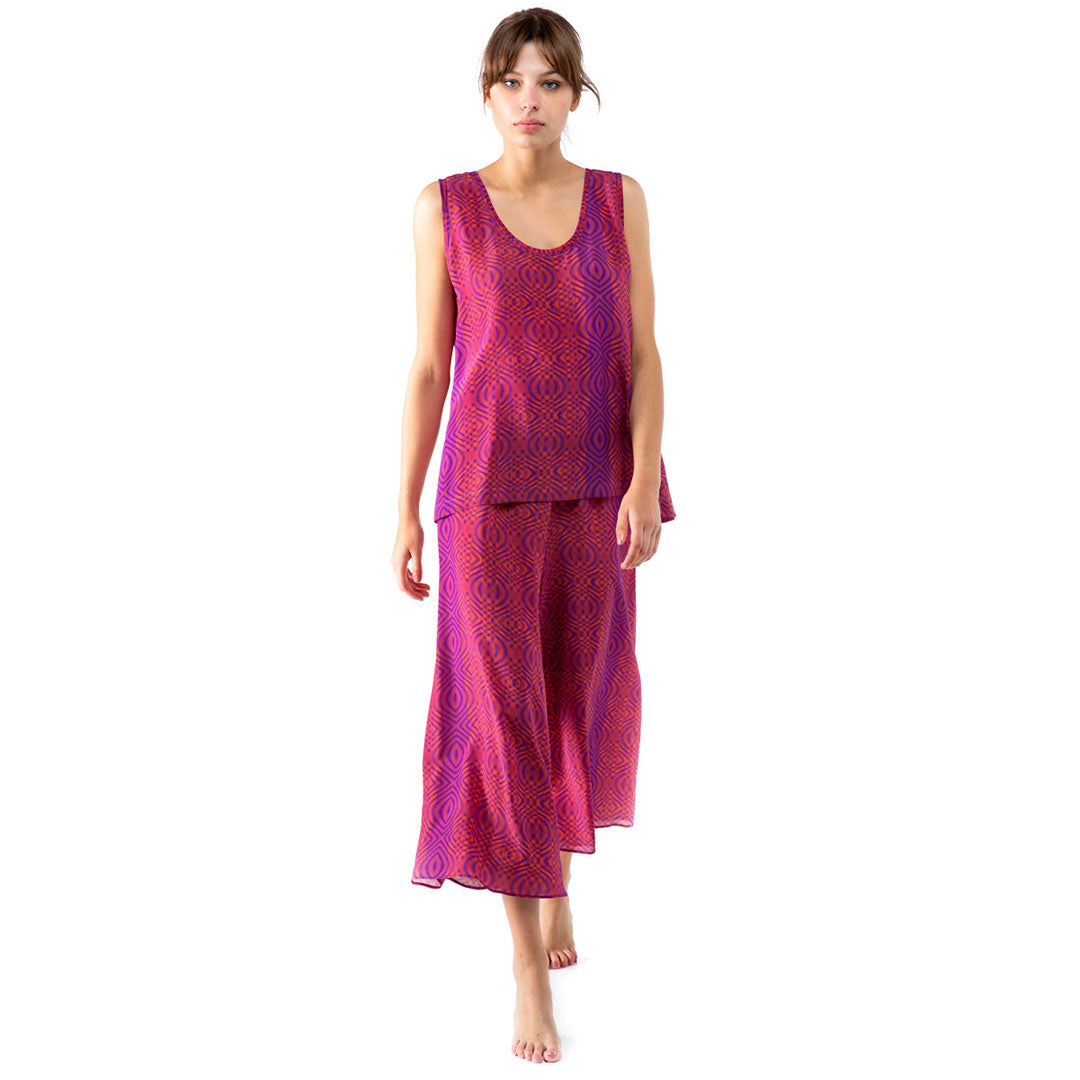 Elasticated Waist Crop Pants