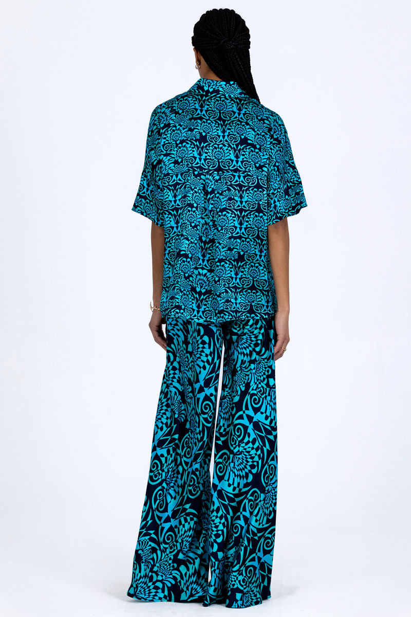 Silk Short Sleeved Shirt