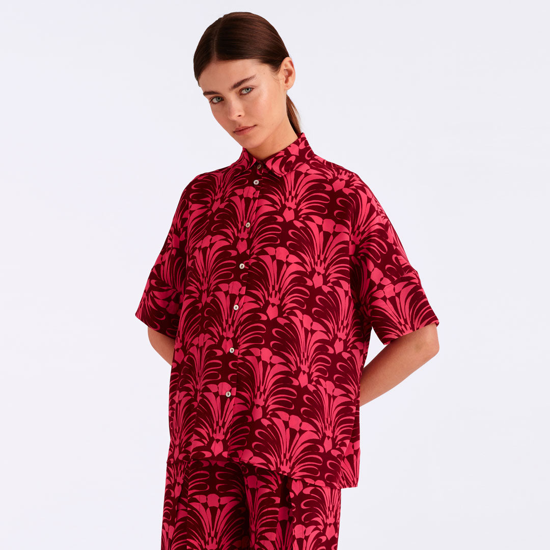 Silk Short Sleeved Shirt