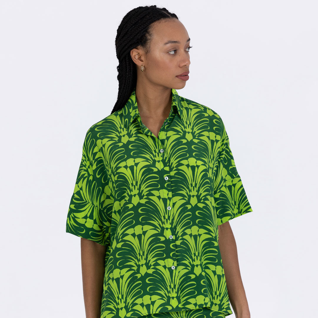 Silk Short Sleeved Shirt