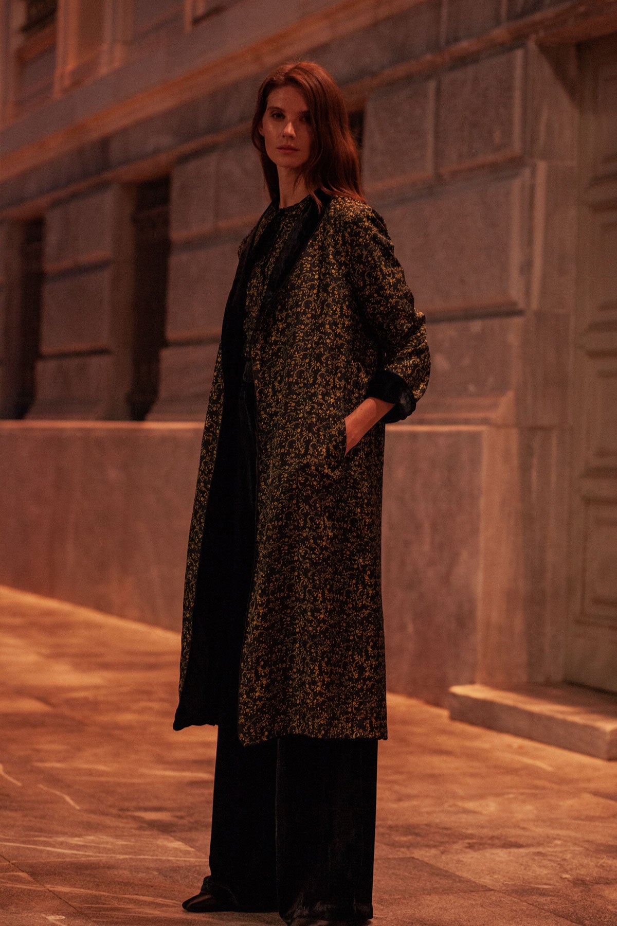 Reversible Belted Kimono