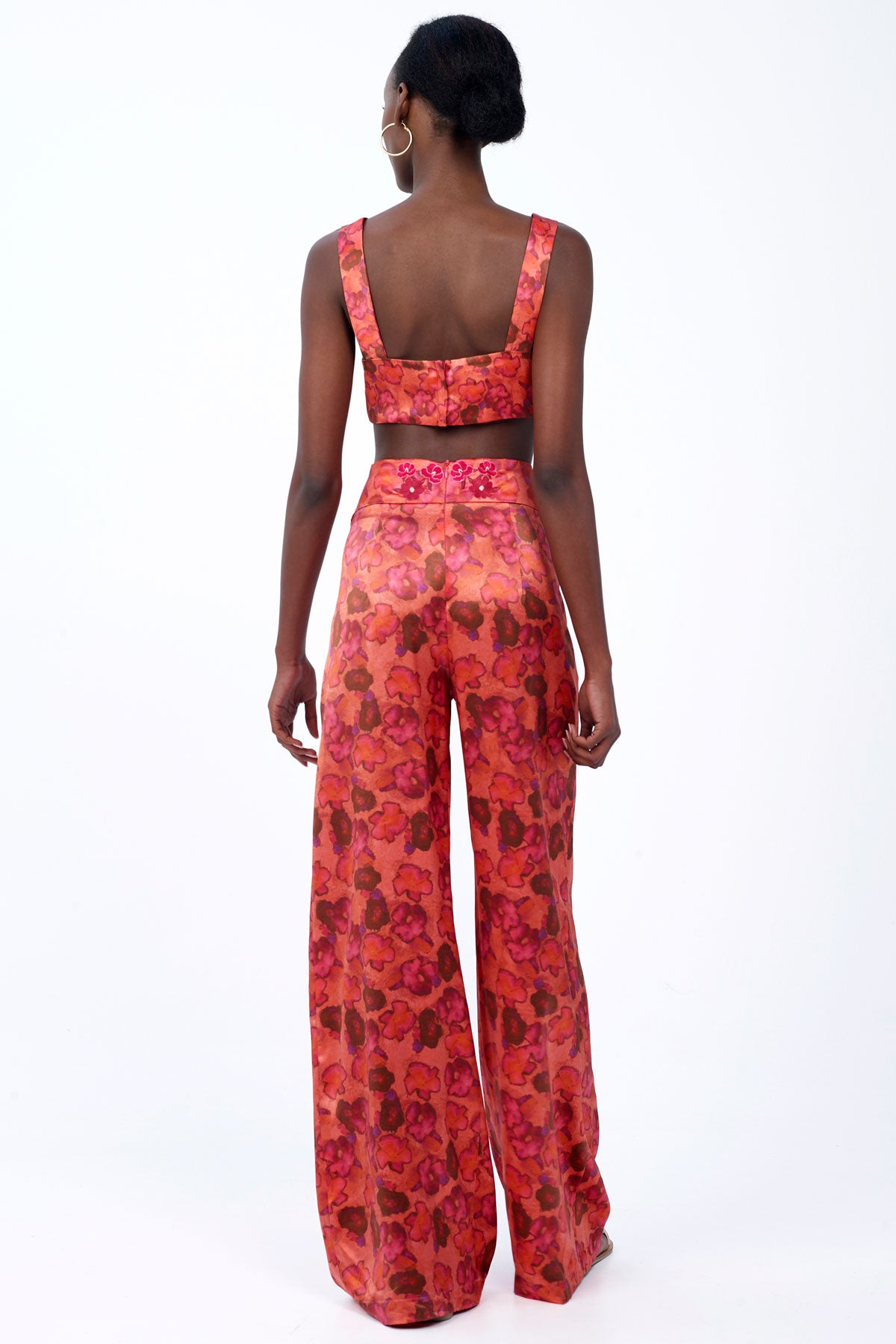 Silk Embroidered Trousers