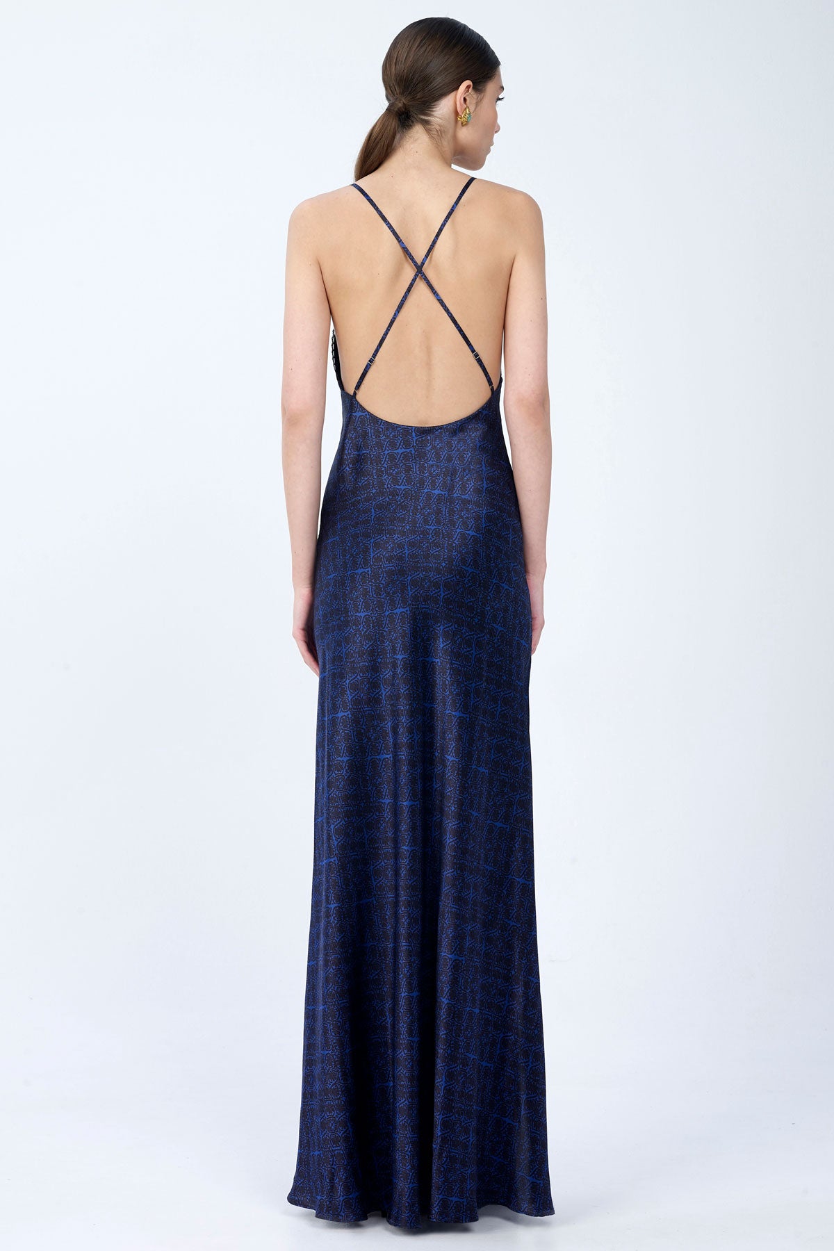 Silk Dress with Side Slit