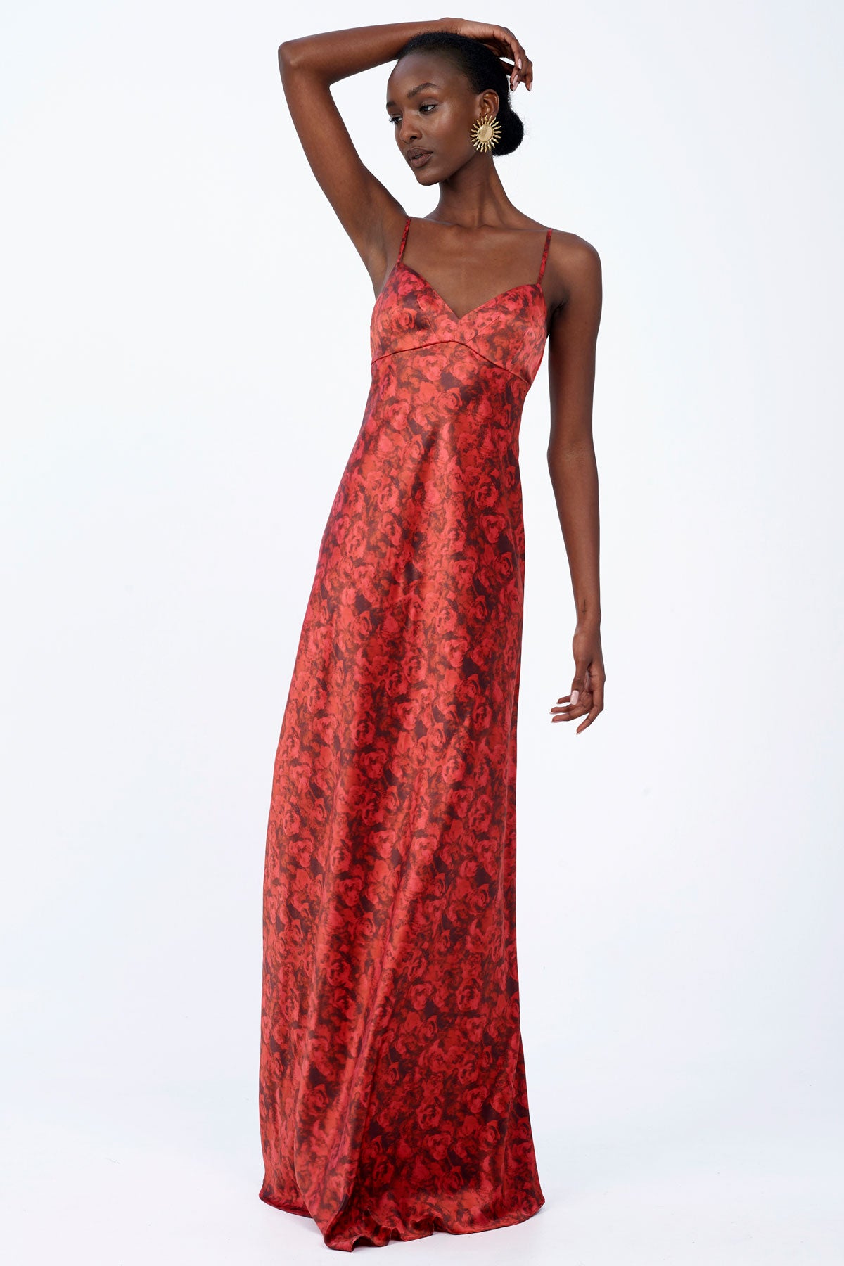 Open Back Silk Dress