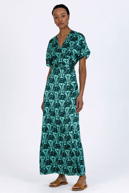 Silk Sleeved Wrap Dress