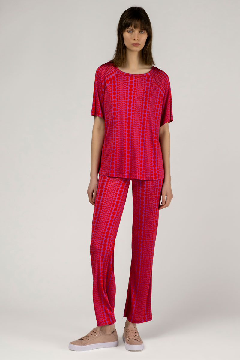 Silk Jersey Crop Pants