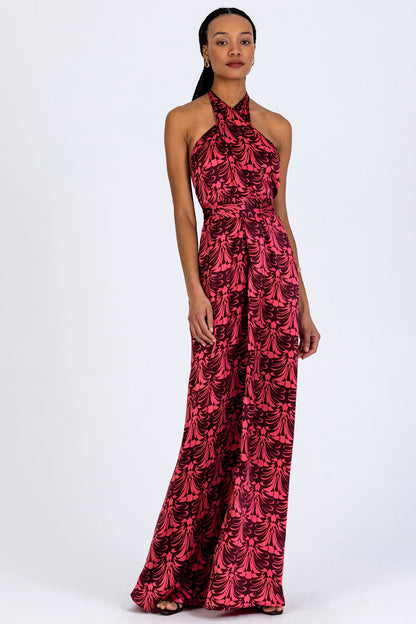 Crossover Halterneck Dress