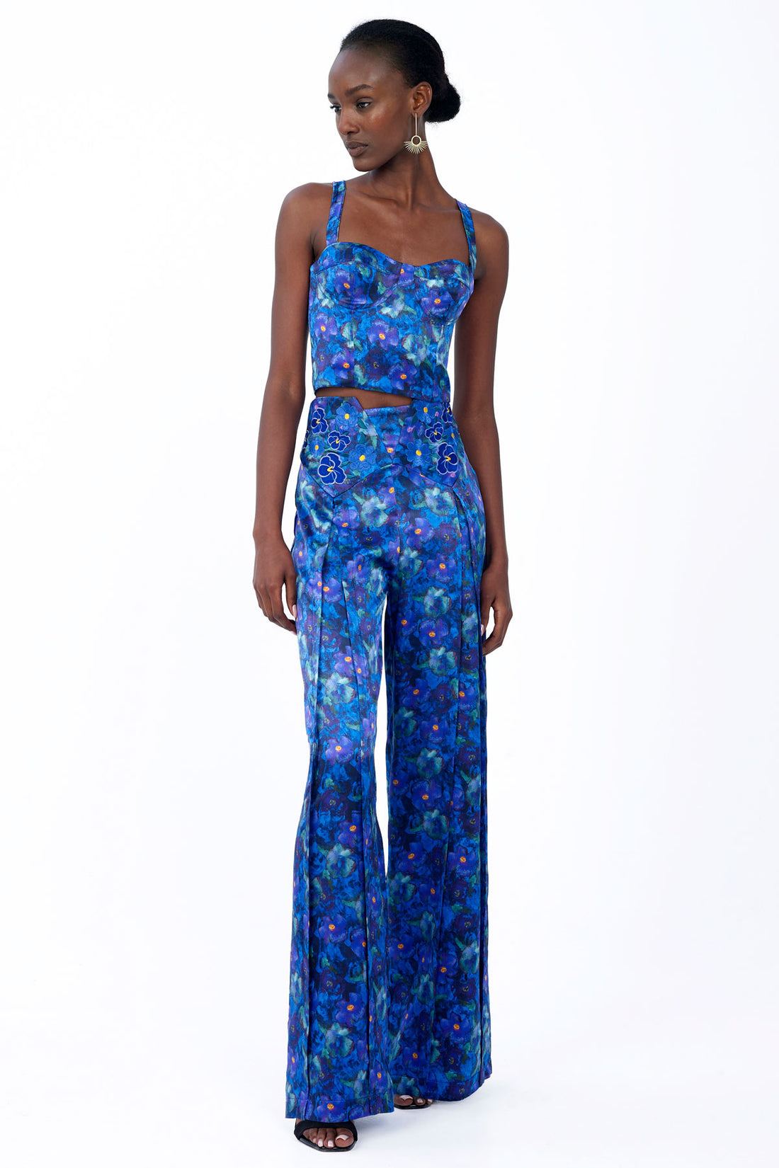 Silk Embroidered Trousers