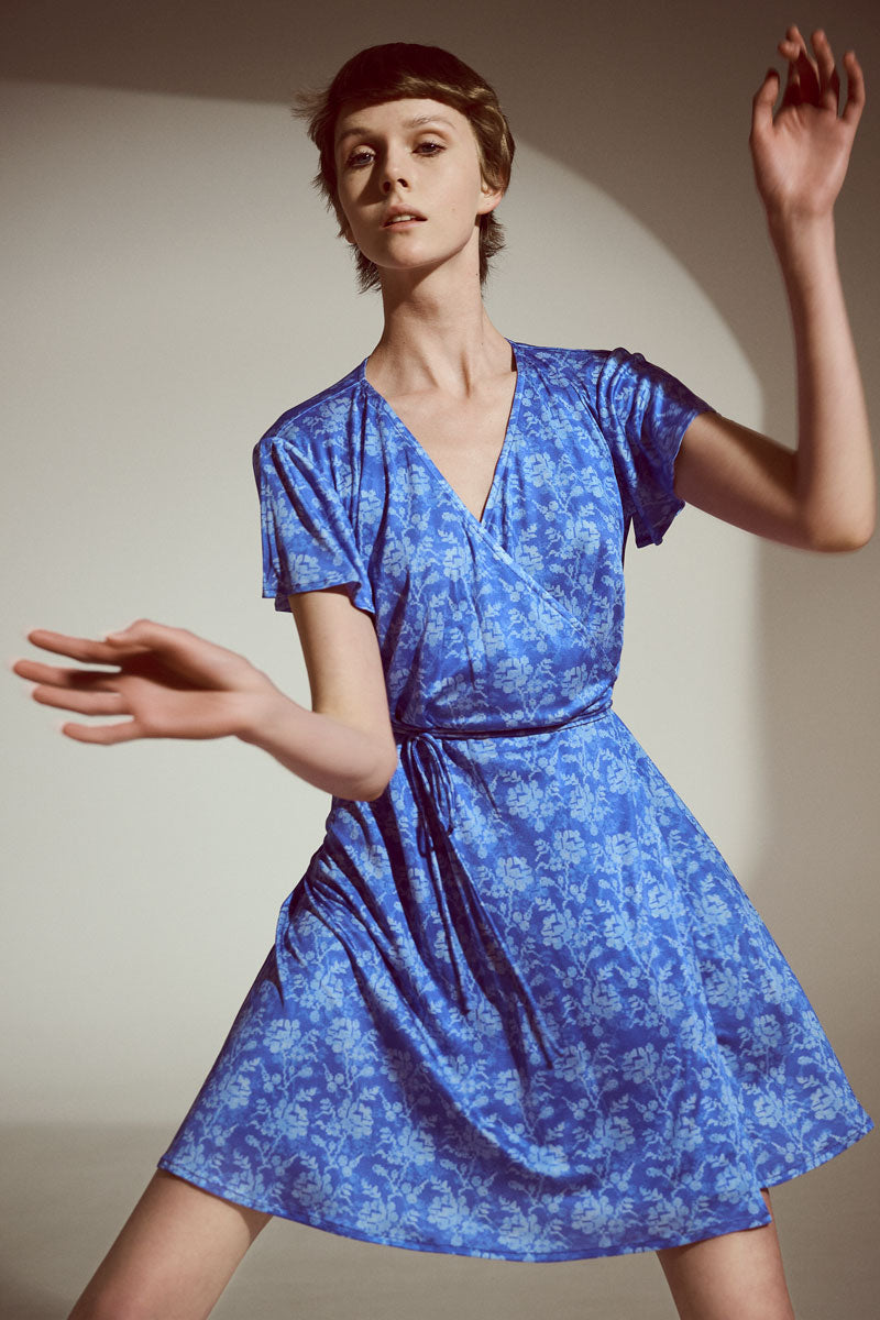 Silk Jersey Wrap Dress