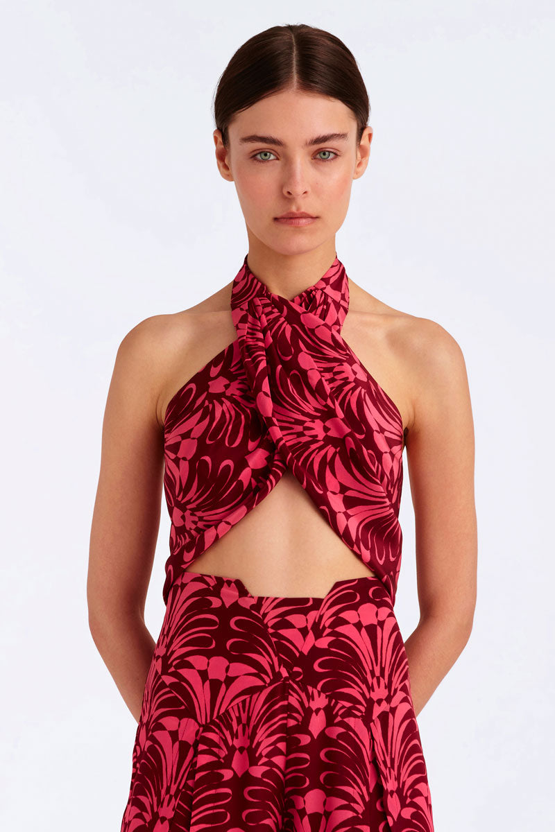 Silk Scarf Top