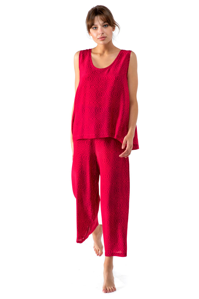 Elasticated Waist Crop Pants