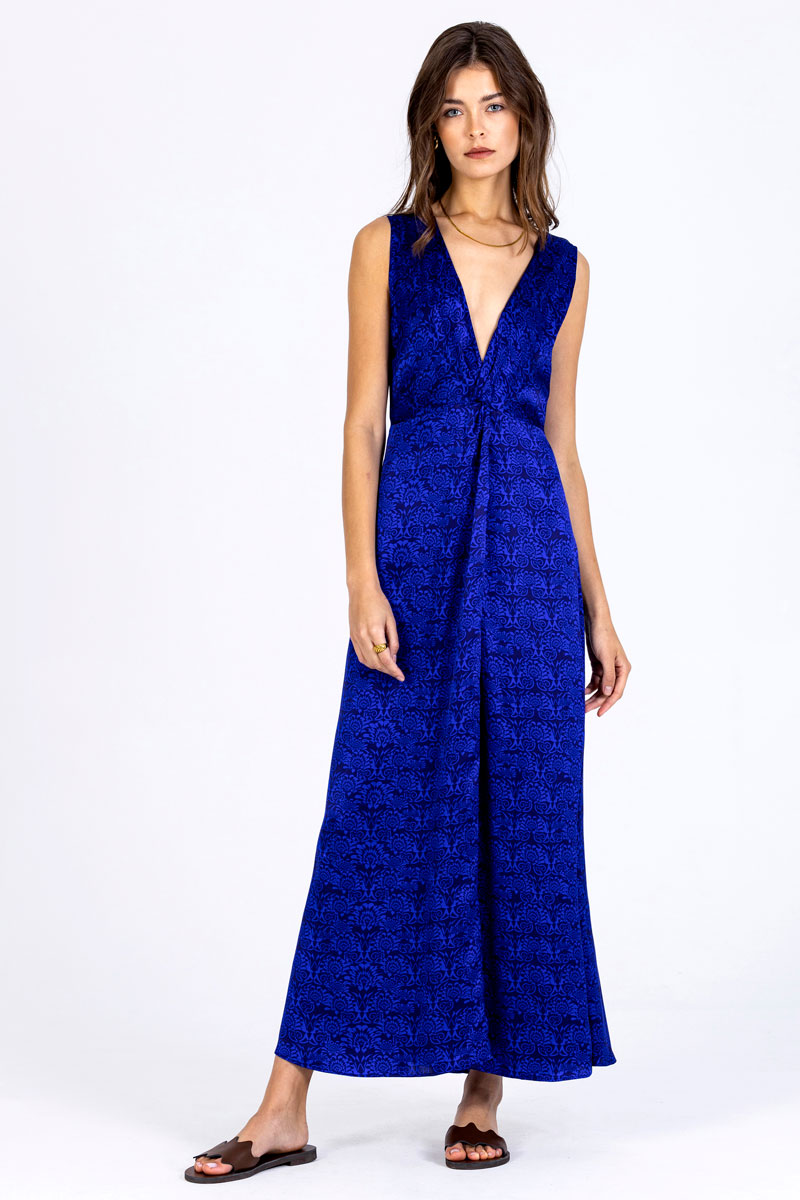 Loose Twisted Silk Dress