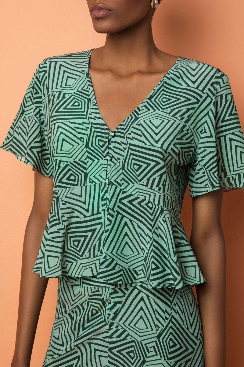 Short-Sleeved Crop Top