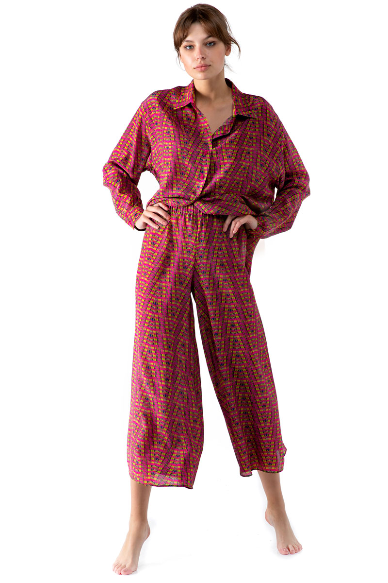 Elasticated Waist Crop Pants