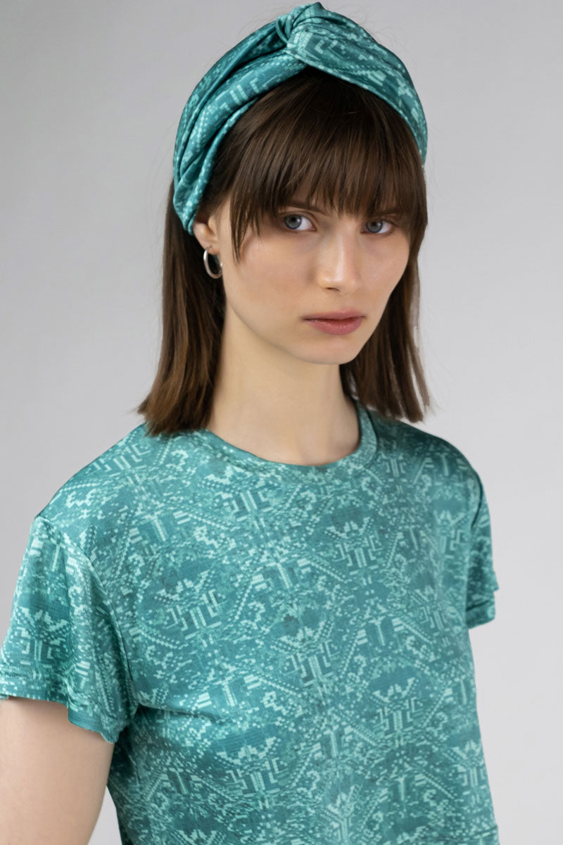 Silk Jersey Crop T-shirt