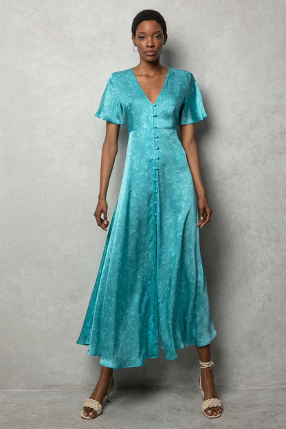 Short-Sleeved Maxi Dress