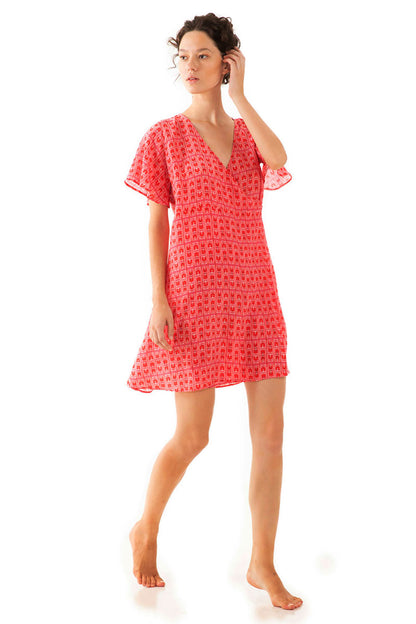 Mini Sleeved Wrap Dress