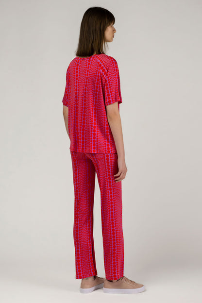 Silk Jersey Crop Pants