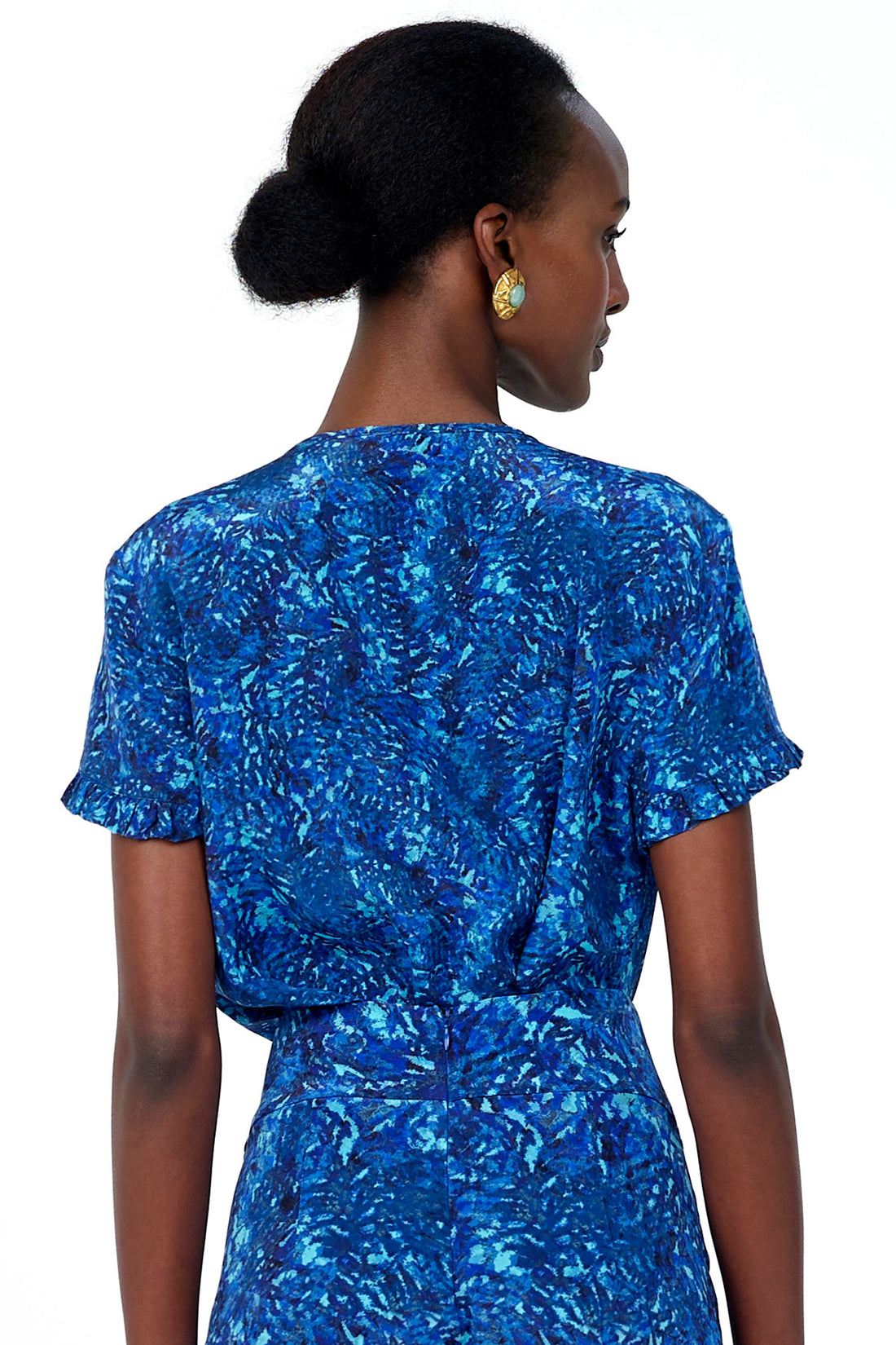 Silk Short Sleeved Blouse