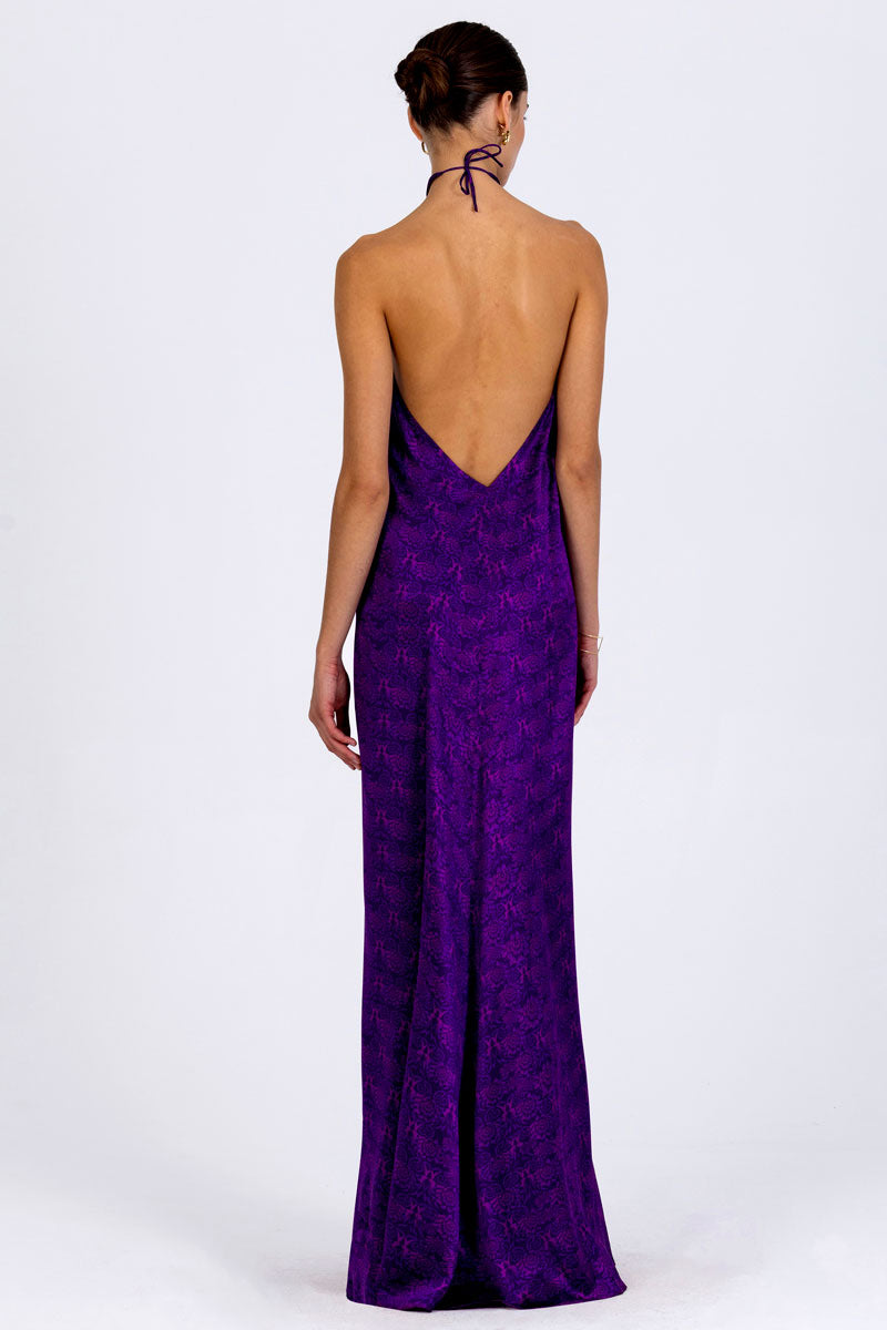 Crossover Halterneck Dress