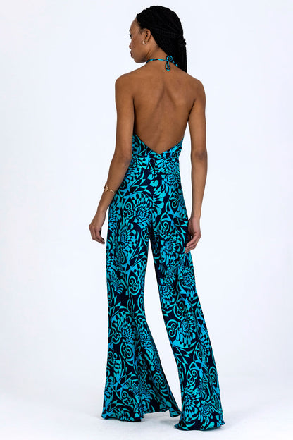 Silk Flared Palazzo Pants