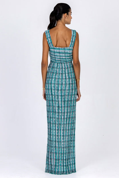 Knotted Plissé Dress