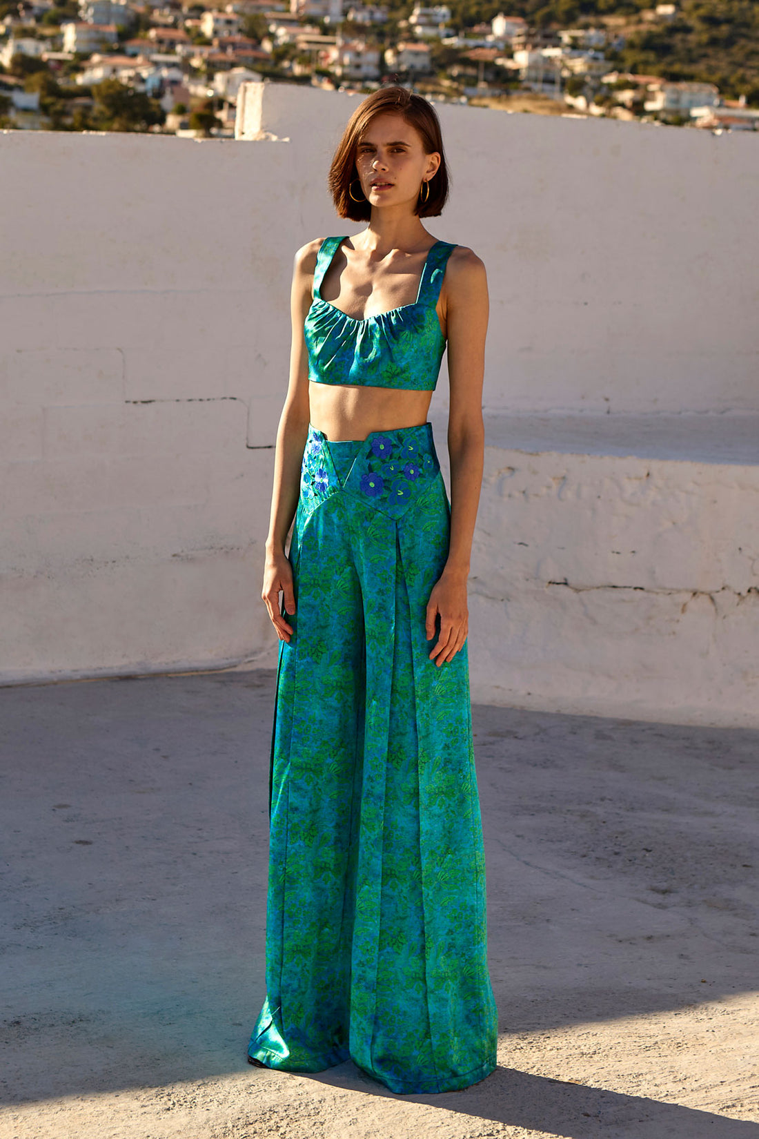 Silk Embroidered Trousers