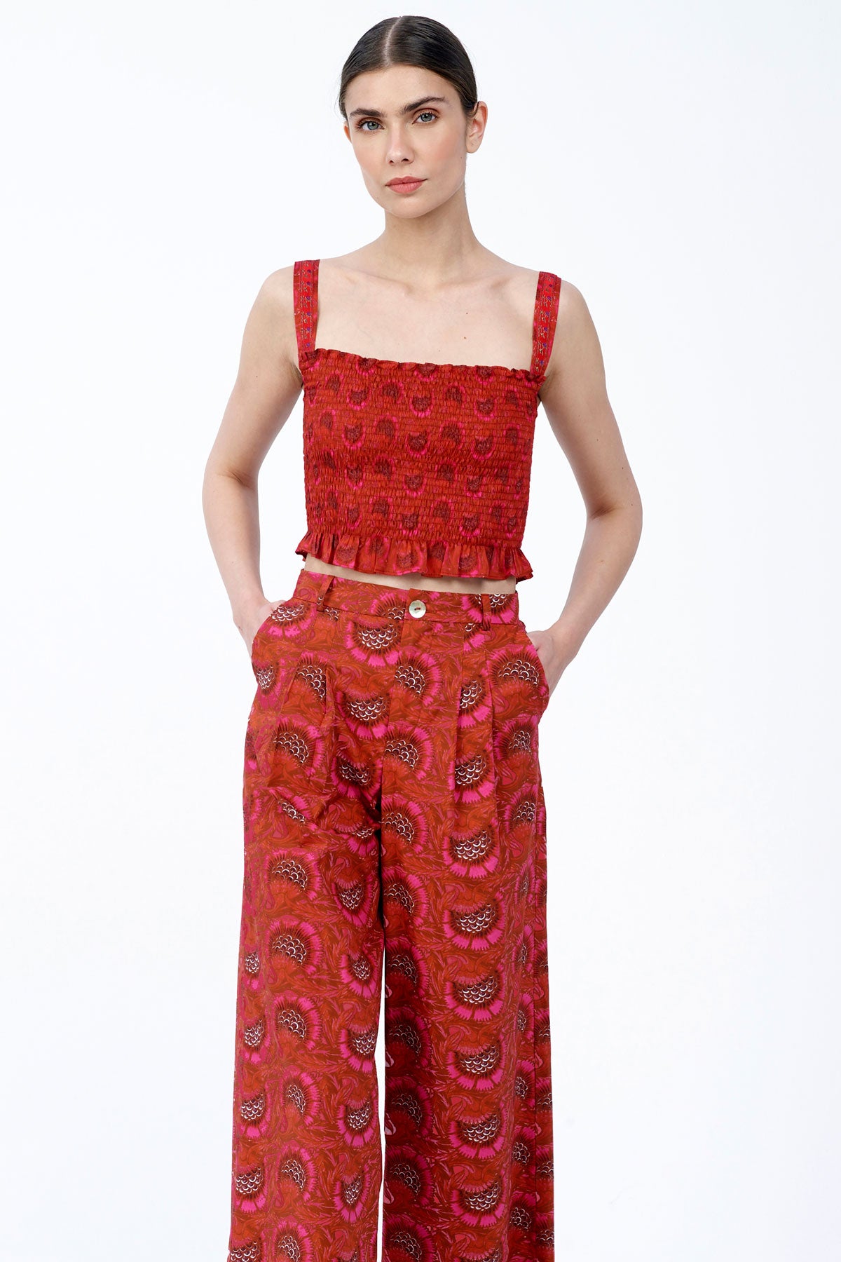 Straight Leg Trousers