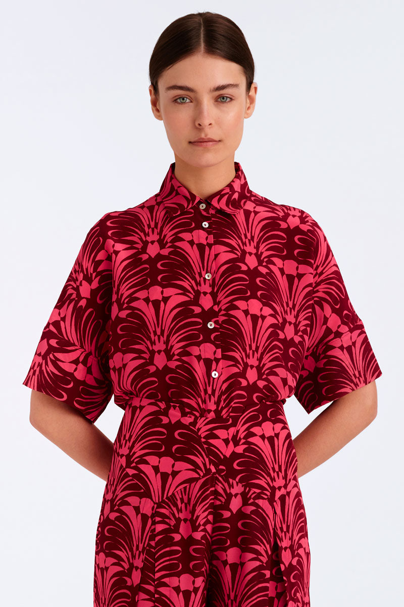 Silk Short Sleeved Shirt