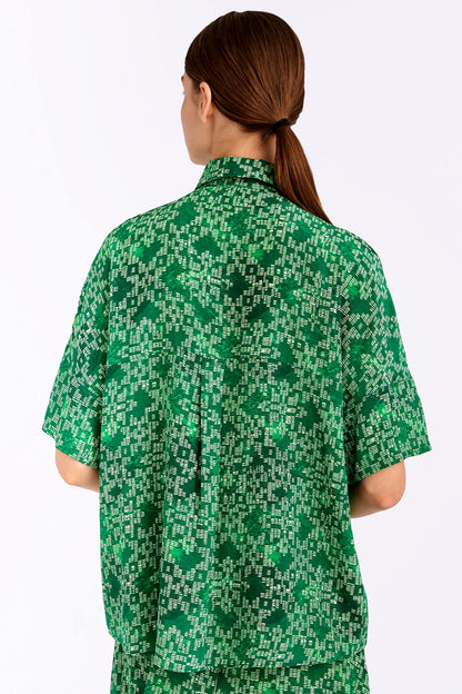 Silk Short Sleeved Shirt