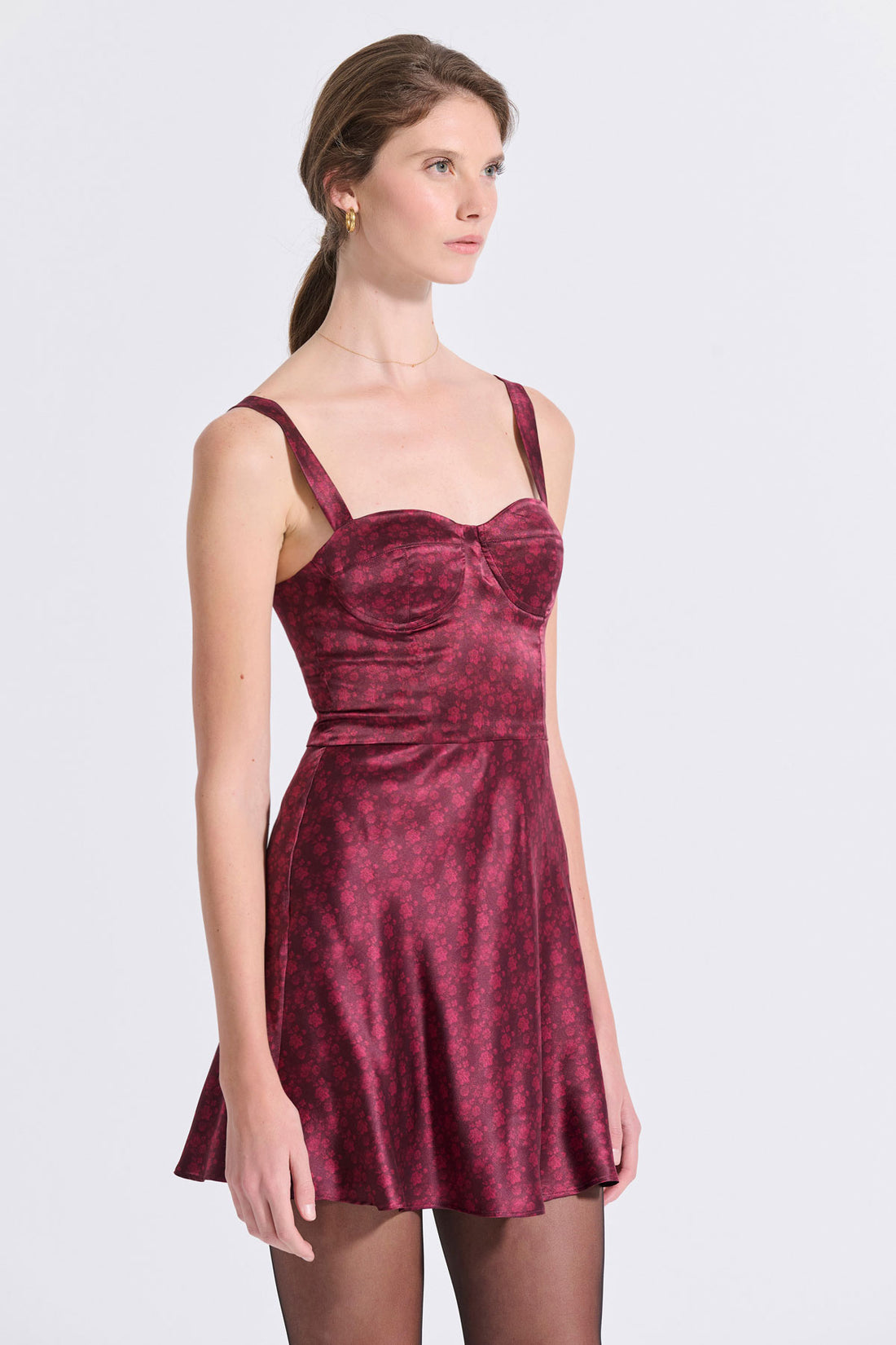 Silk Mini Corset Dress