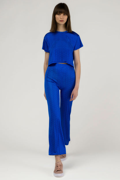 Silk Jersey Crop T-shirt