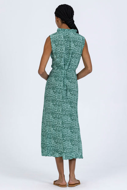 Silk Frilled Wrap Dress