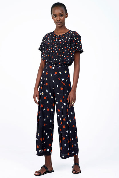 Silk Short Sleeved Blouse