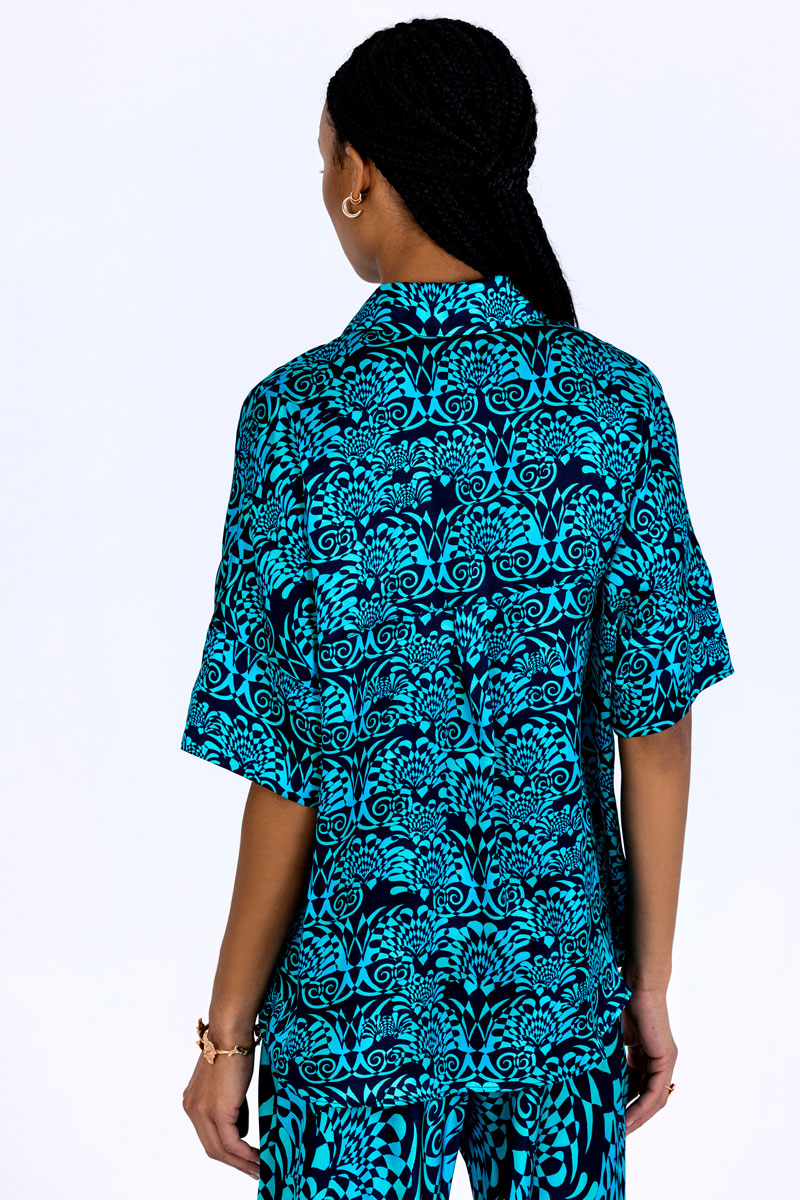 Silk Short Sleeved Shirt