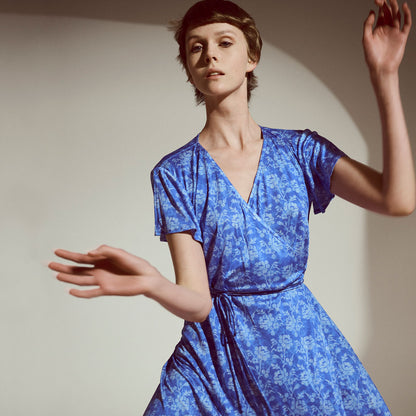 Silk Jersey Wrap Dress